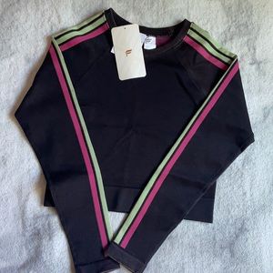 High waisted leggings with crop top, never worn